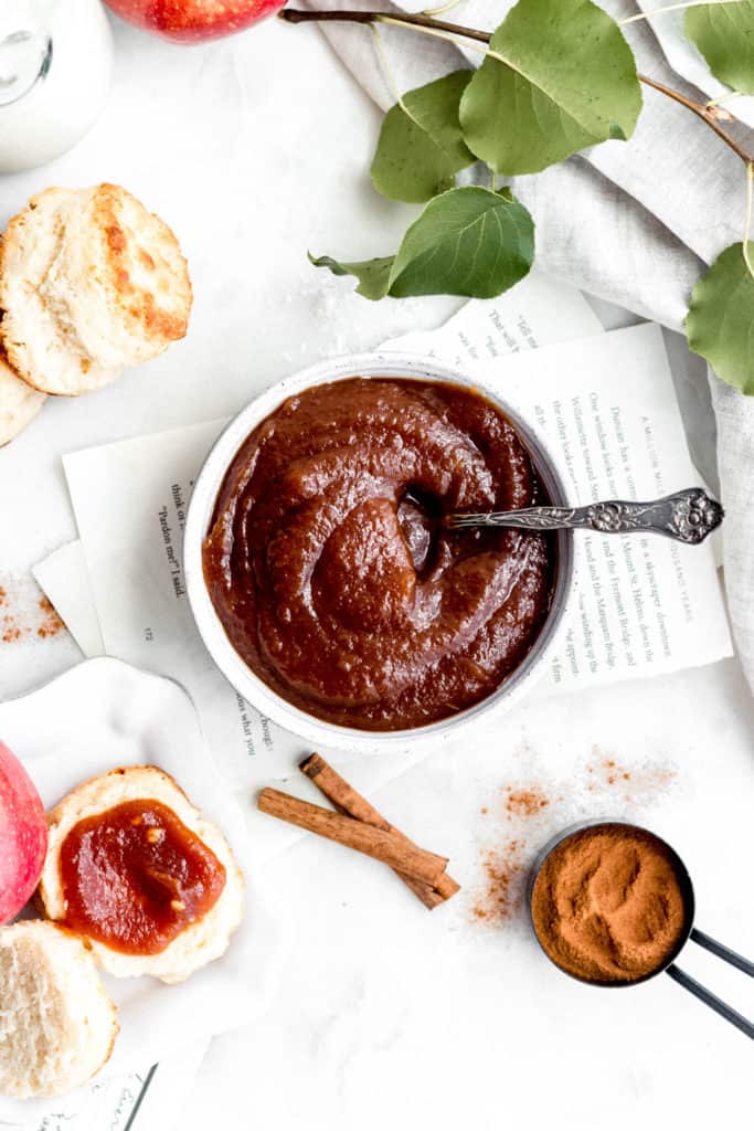 apple butter in a bowl