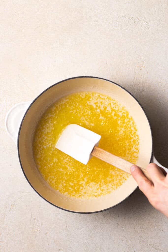 stirring butter