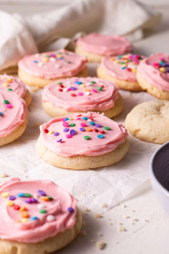 FAUX Sugar Cookies with Fake sugar sprinkles & frosting, Christmas cookies  for