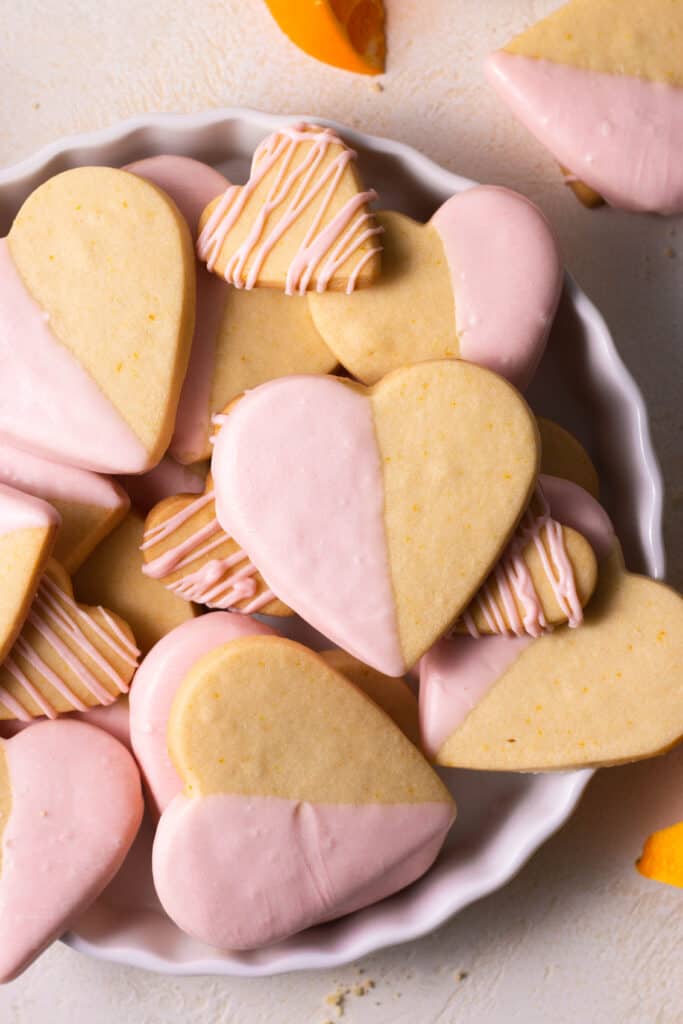 shortbread cookies on a platter