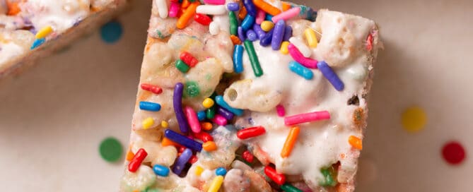 funfetti Rice Krispie treats