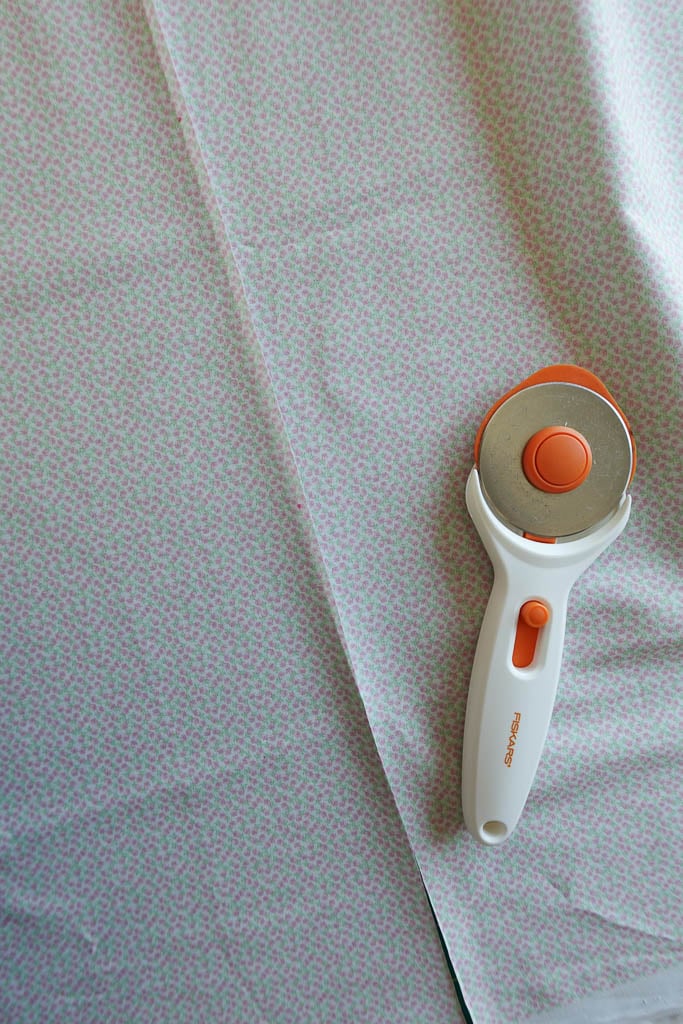 supplies for making a basket liner.